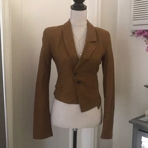 Tailored vintage asymmetric blazer